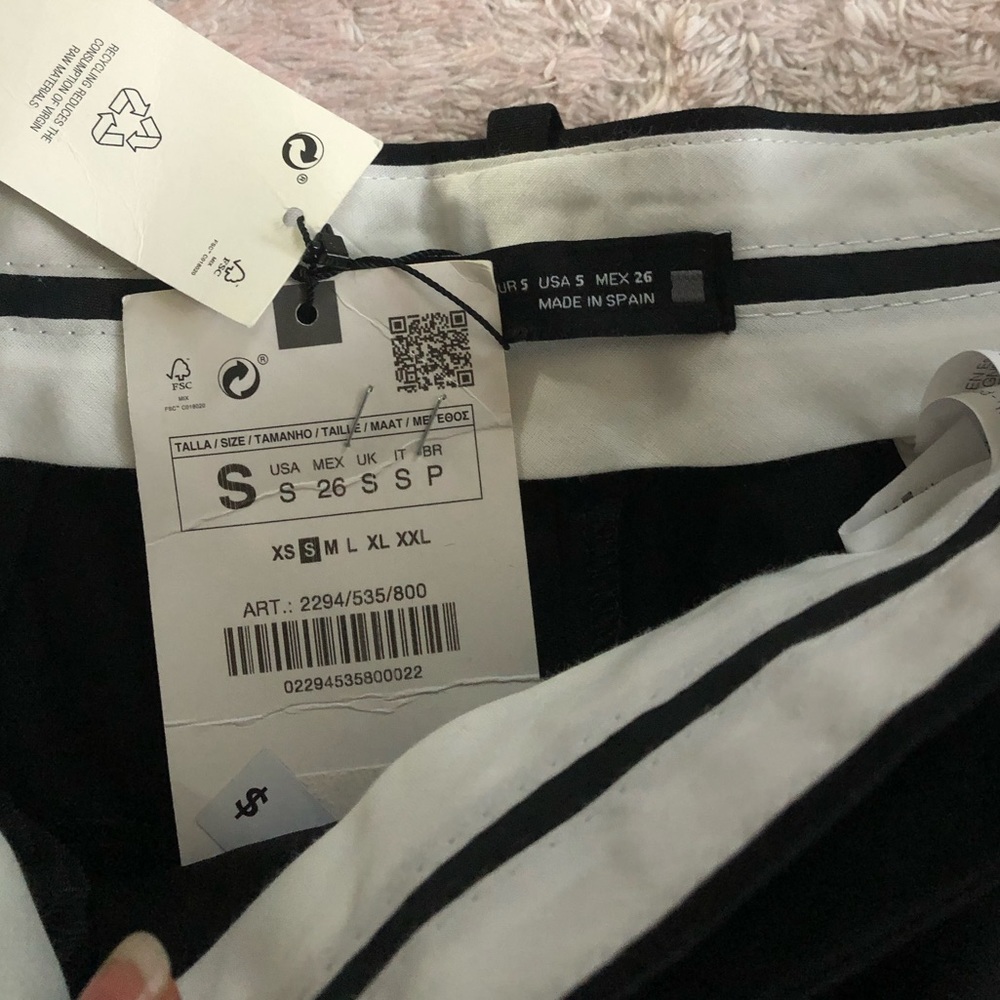 Zara Black straight leg trousers - Picture 5 of 8